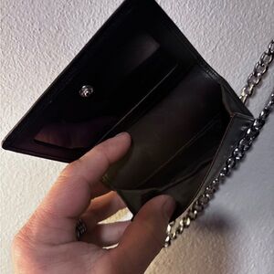 Elegant Black Chain Wallet